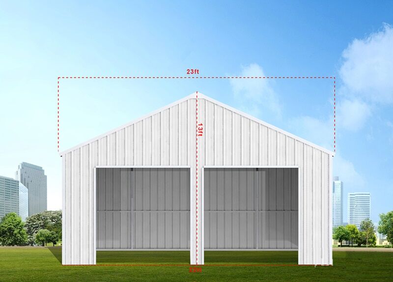 New in box 33x25 Feet Double Metal Garage / Shed / Building
