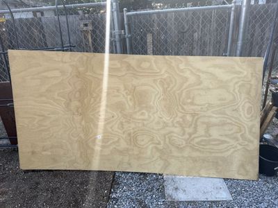 1/4” 4x8 sanded exterior plywood sheet