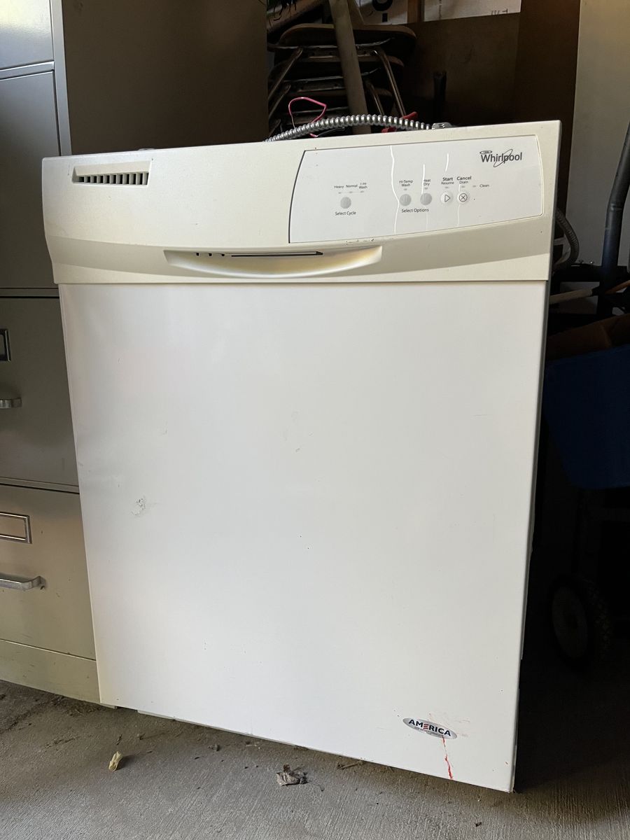 White Whirlpool Dishwasher