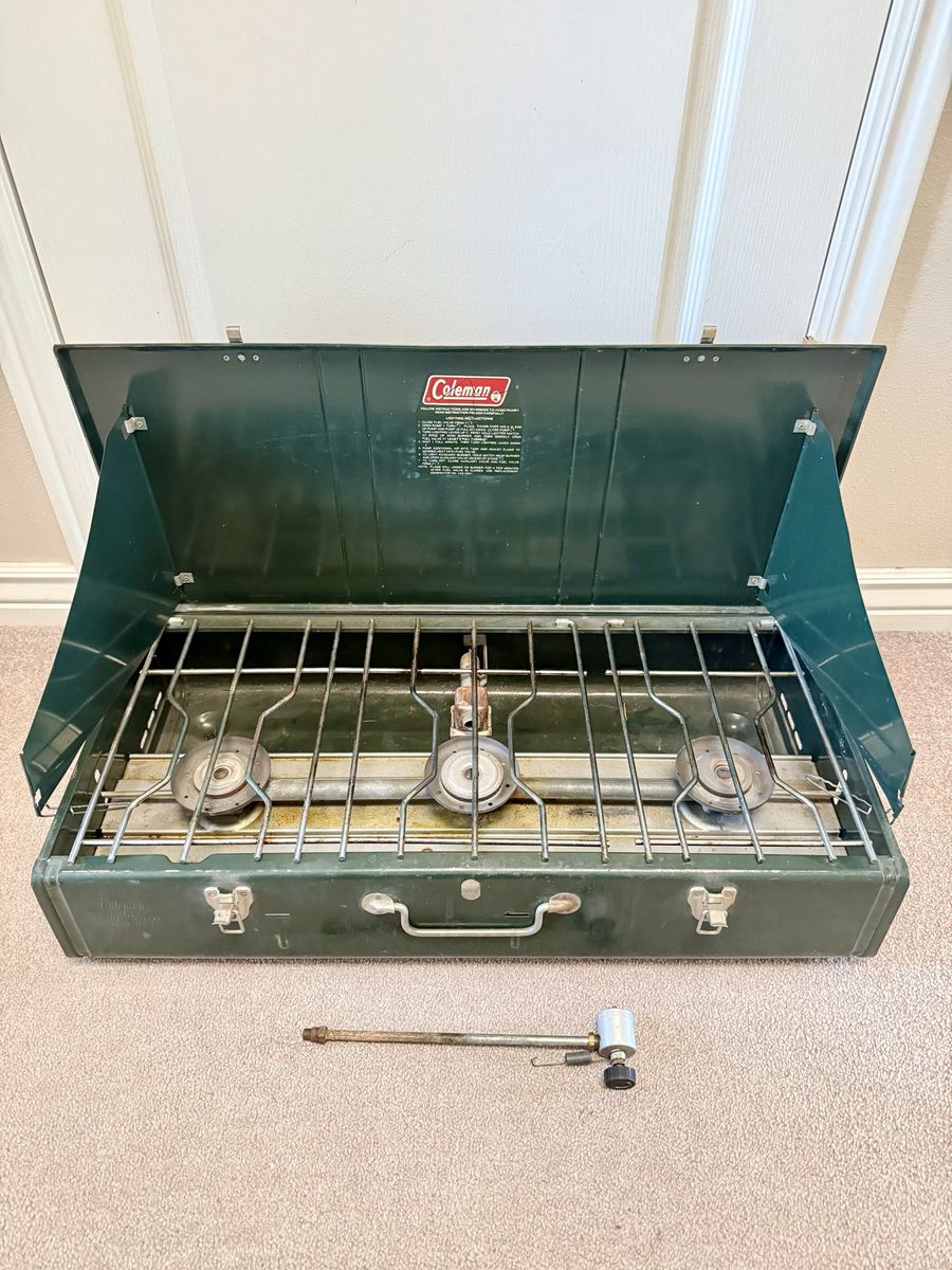 Vintage Coleman 426E 3 Burner Propane Gas Portable Stove