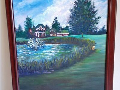 NEW LOWER PRICE! Oil painting of Nashville Estate