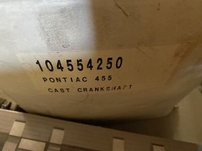 Pontiac 455 Eagle Crank And Comp Camshaft