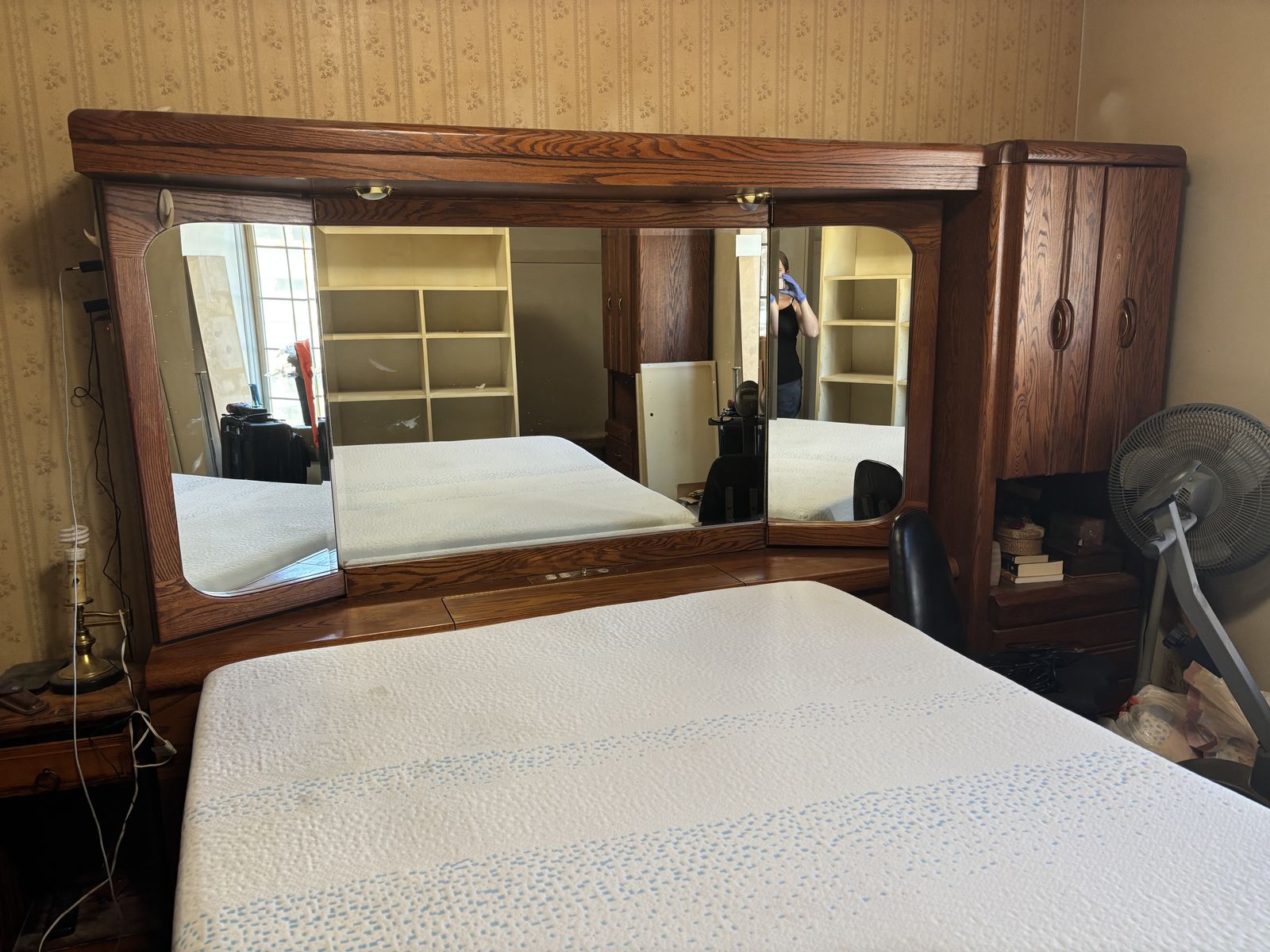 Solid Wood Headboard set