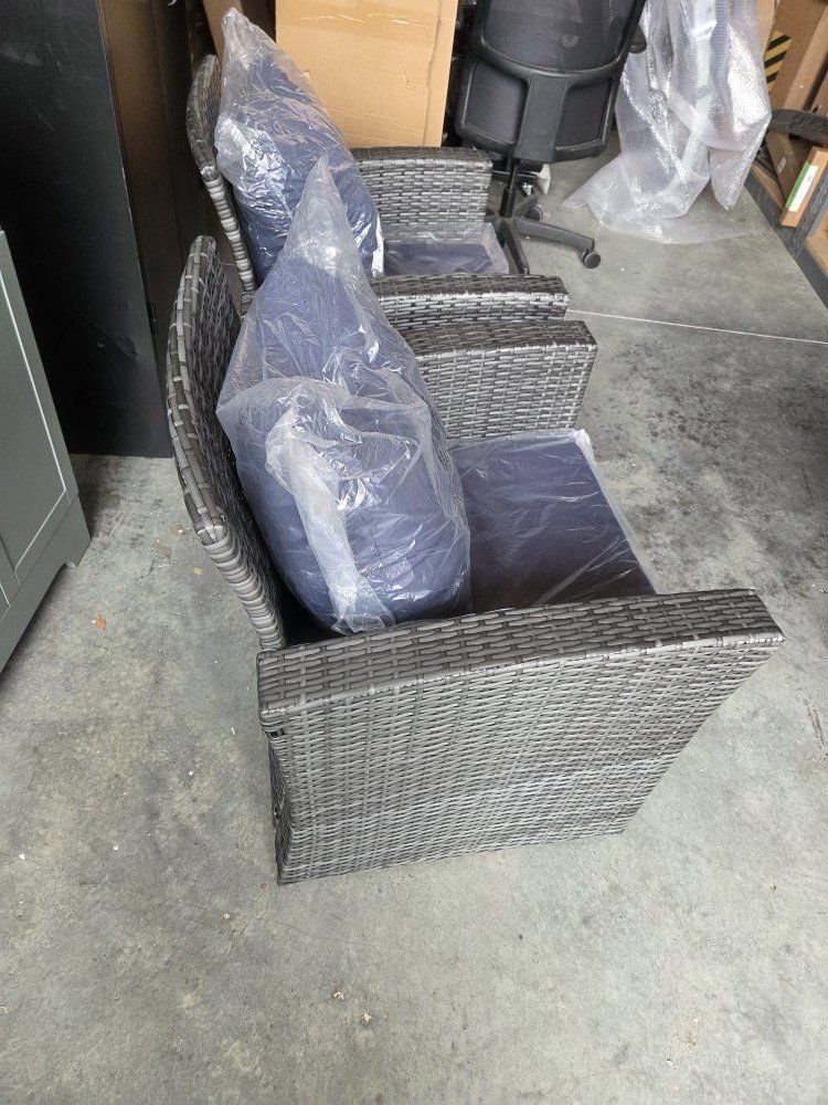 2 New Wicker Rattan Chairs