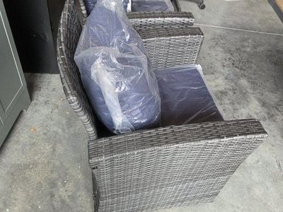 2 New Wicker Rattan Chairs