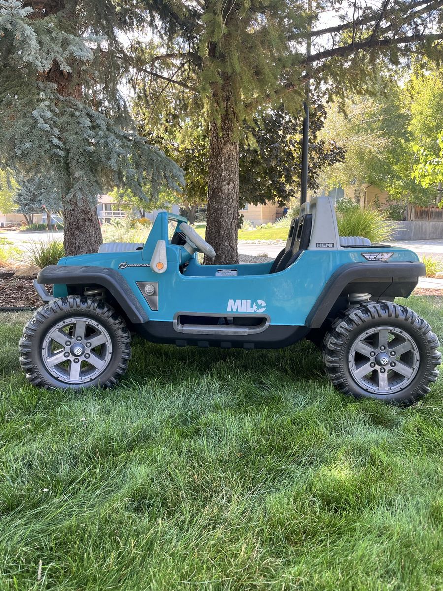 Power Wheels Jeep Wrangler Hurricane Ride-On Toy - Blue