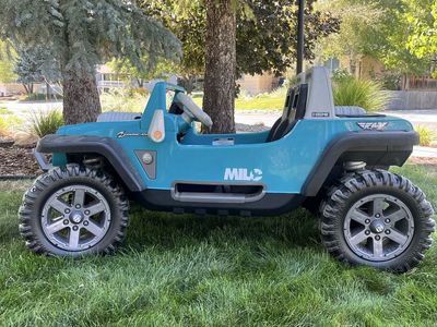 Power Wheels Jeep Wrangler Hurricane Ride-On Toy - Blue