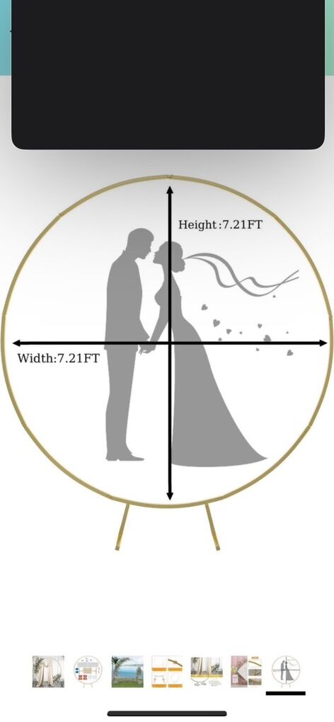 Gold Hoop Arch Backdrop