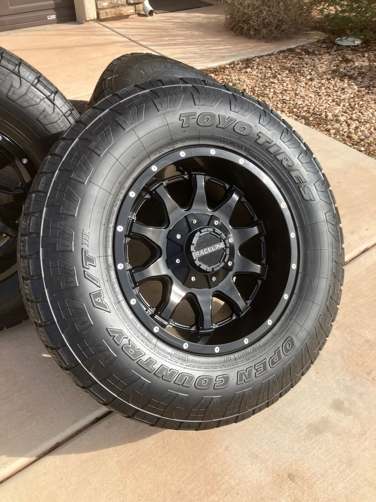 Raceline Wheels with Toyo Open Country Tires