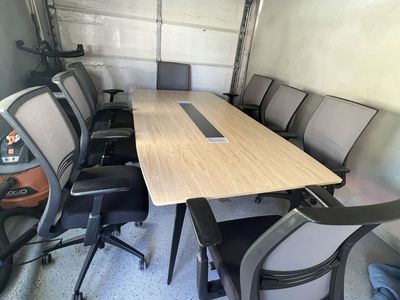 Conference Table 48x96 + 8 SitOnIt Amplify Chairs