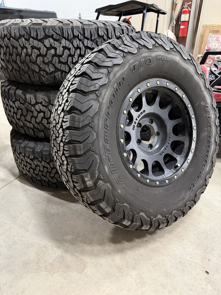 Jeep Wheels and Tires - 17” Method Wheels - BFG KO2 All Terrain Tires