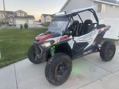 Polaris RZR XP 4 Turbo S Sport Side-by-Side UTV - White/Red, LED Light Bar