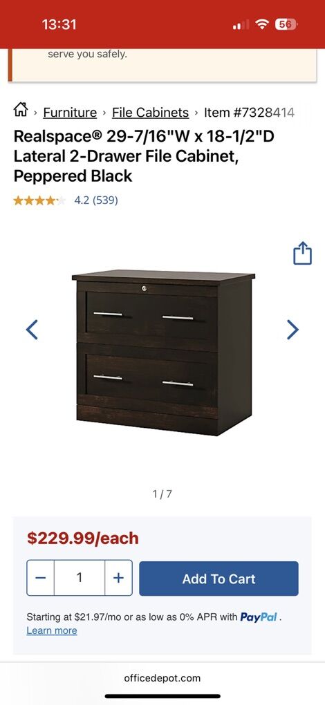 2 Drawer file