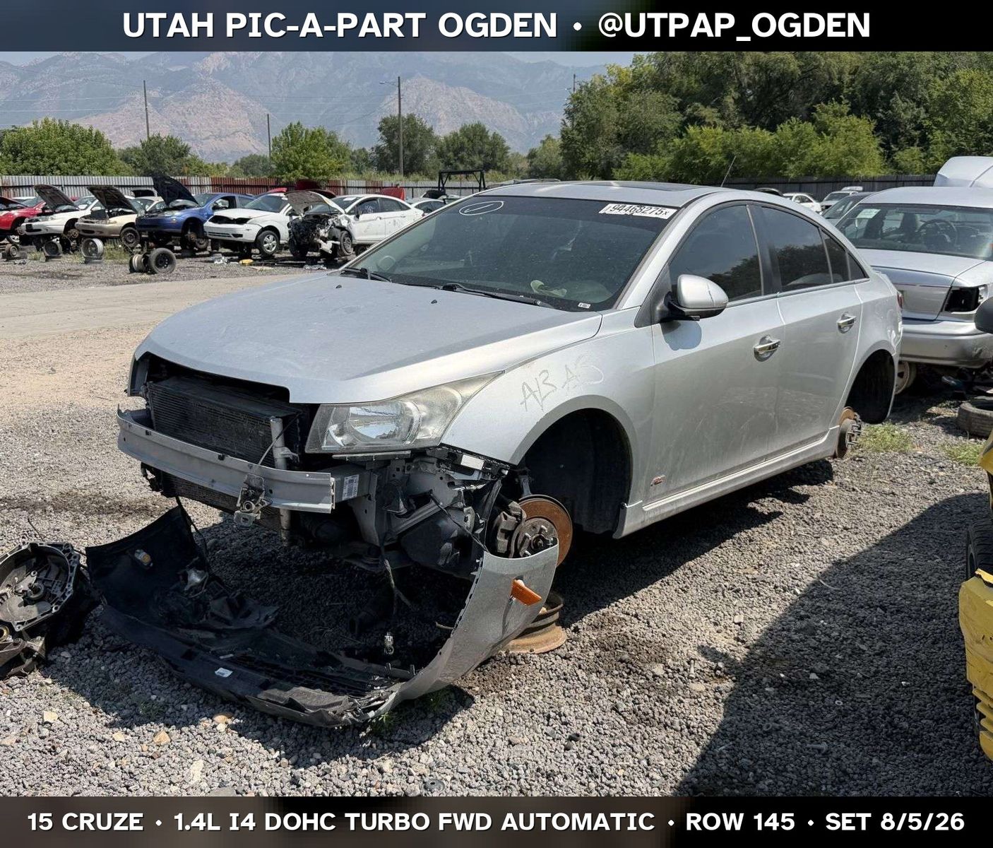 Just In! 2015 Chevrolet Cruze Parts - UTPAP Ogden