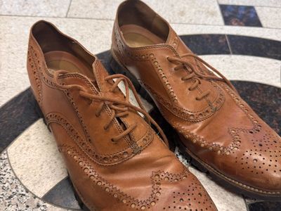 Cole Haan ZeroGrand Wingtip Oxford - Men's 13 British Tan