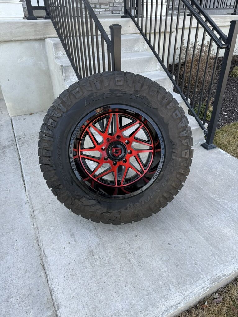 Ford F350 Rims and Tires 37/12.50R20 Nitto