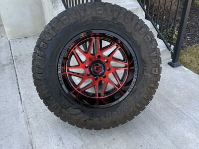 Ford F350 Rims and Tires 37/12.50R20 Nitto