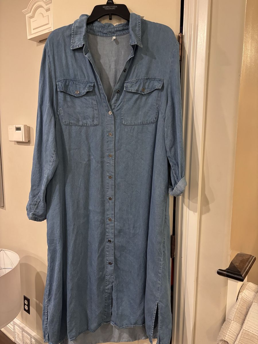Women’s Darling Denim Dress 2X