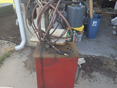 Vintage Industrial Drill Press with Stand - Needs Refurbishment