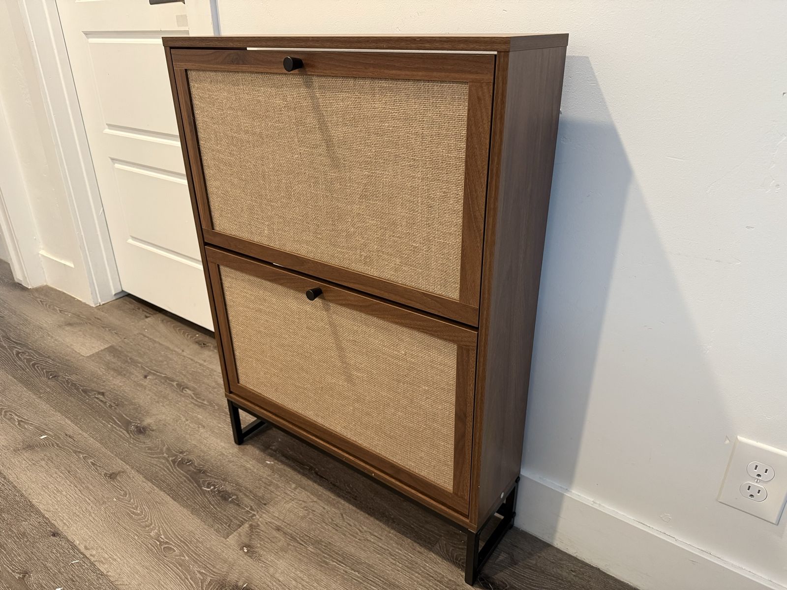 Brand New Rattan Shoe Cabinet Storage