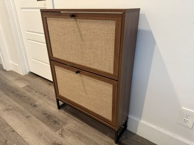 Brand New Rattan Shoe Cabinet Storage