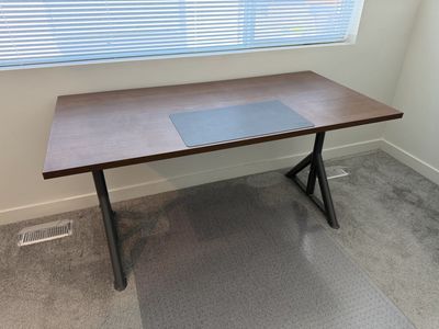 IKEA Tabletop Desk and Desk Mat