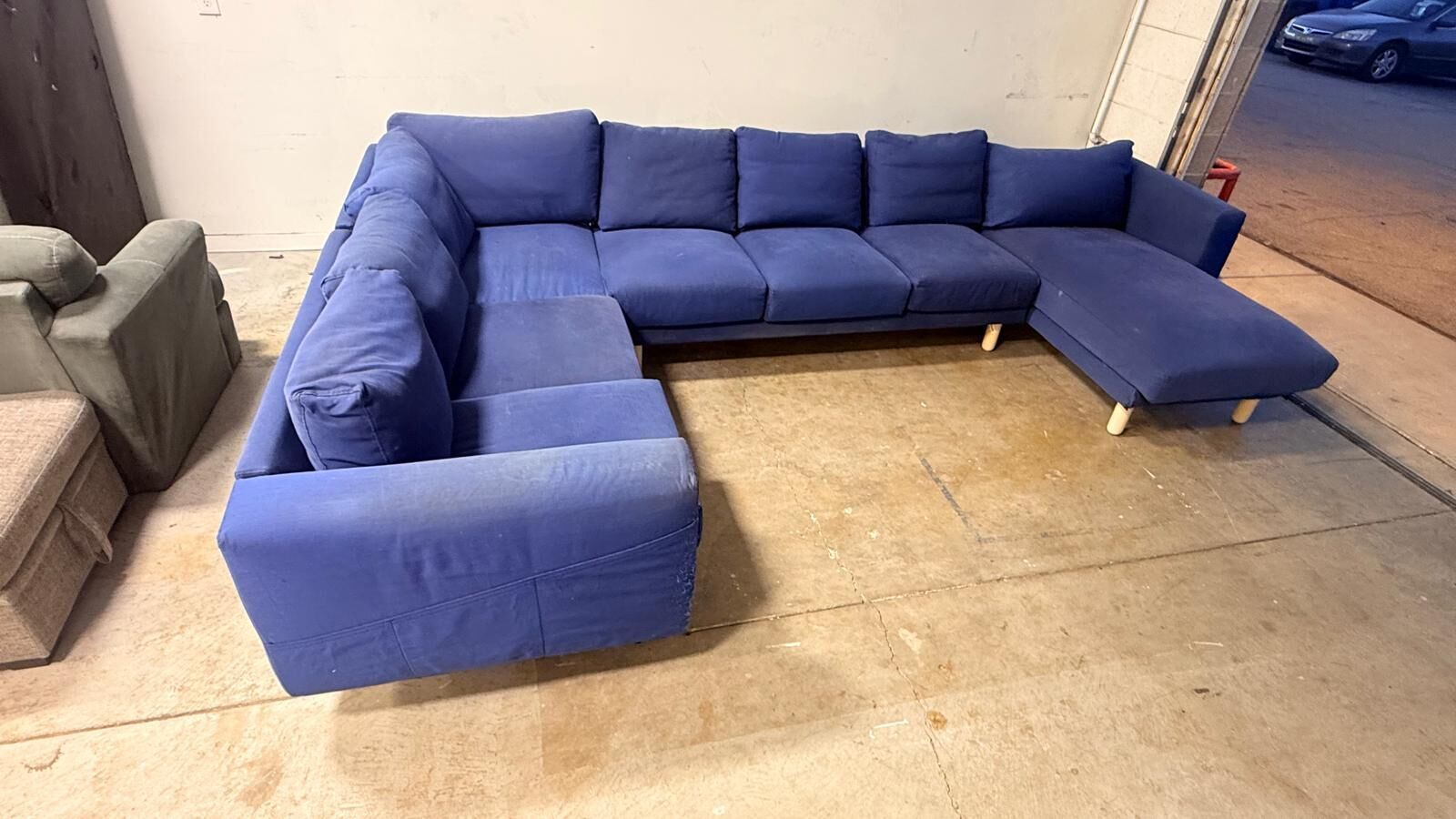 Large Dark Blue Sectional