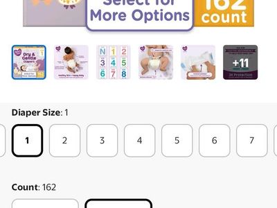 Diapers size 1