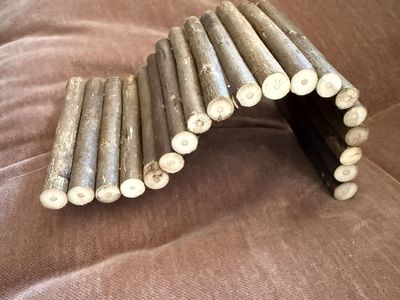 Wooden Bendable Bridge Pet Toy for Small Animals