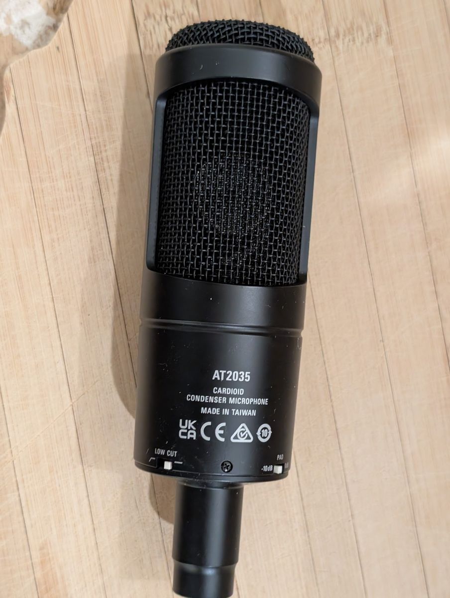 Audio Technica AT2035 Condenser Capacitor Mic Microphone