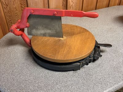 Antique Cast Iron Cheese Wheel Cutter