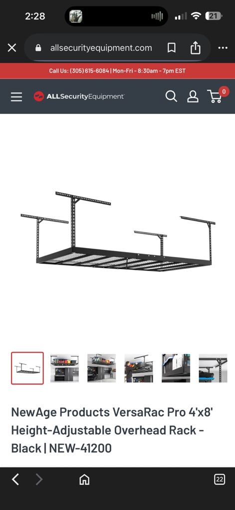 OverHead Storage rack