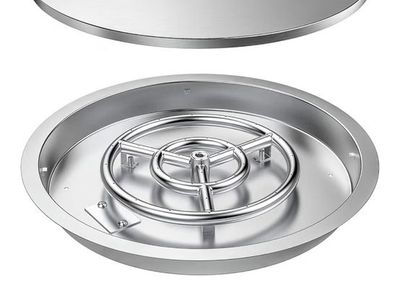 19” round fire pit burner ring for dyi fire pit