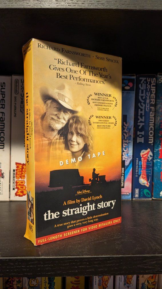 David Lynch The Straight Story VHS Rare Screener Tape