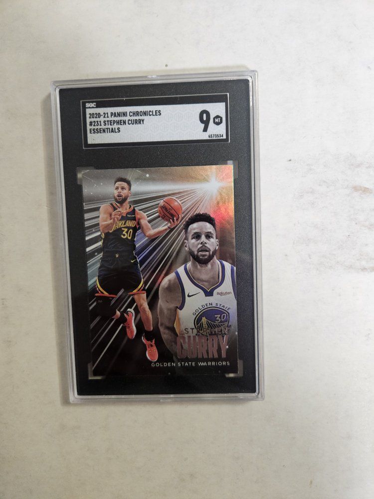 2020-21 Panini Chronicles Essentials Stephen Curry #231 SGC 9 Mint