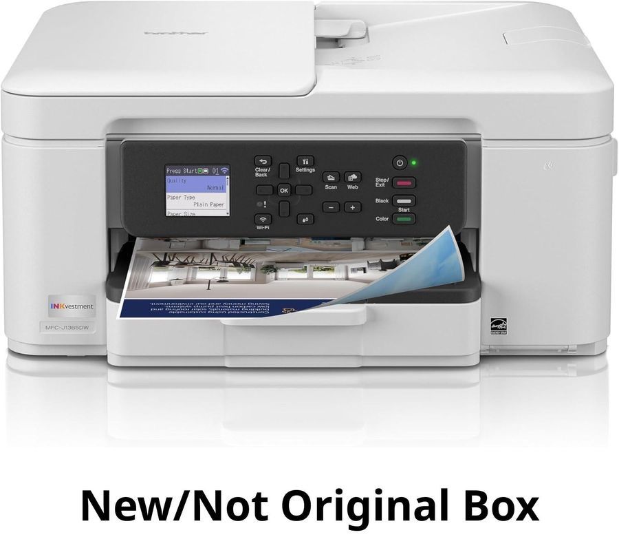 Brother INKvestment 1365 Wireless Color Inkjet All-in-One Printer w/Automatic Du