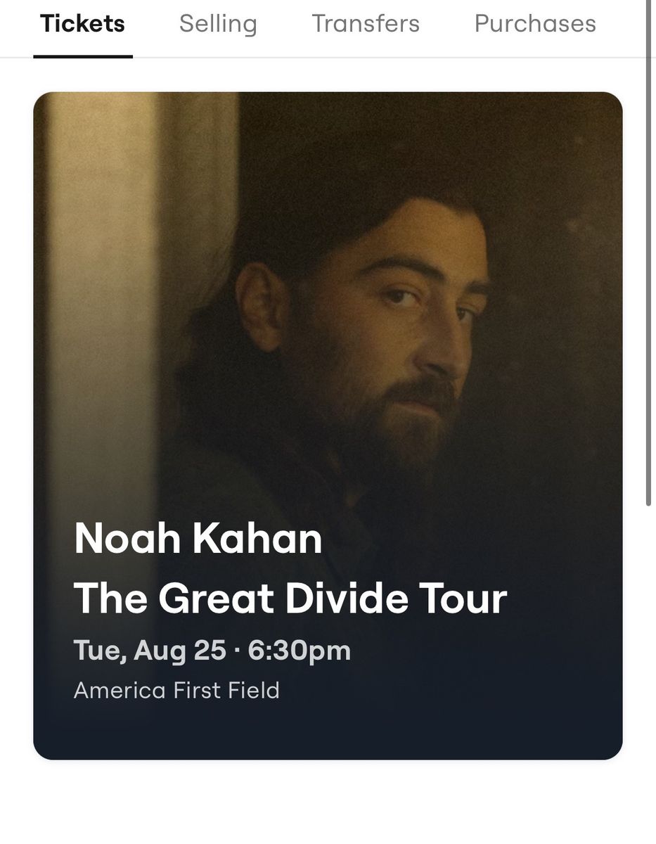 Noah Kahan Listing