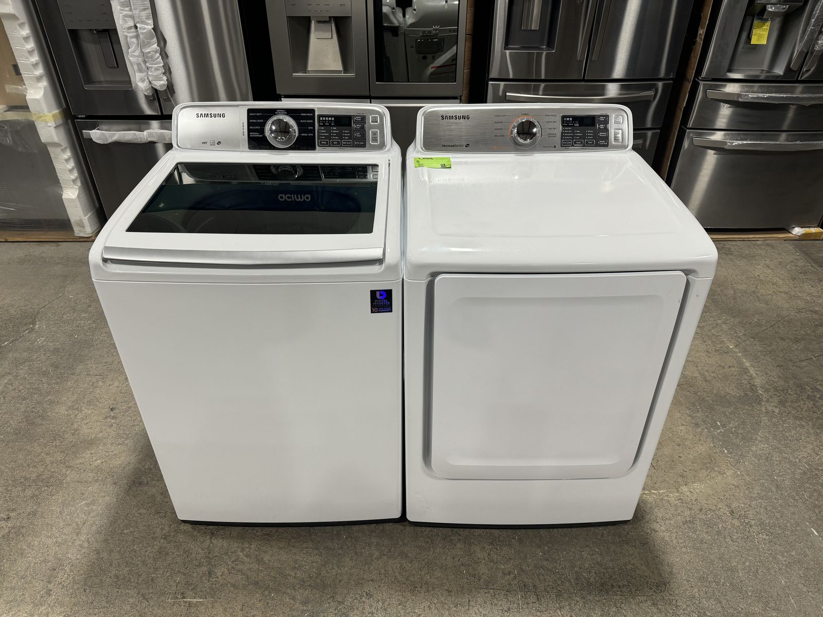 SAMSUNG WASHER AND DRYER SET
