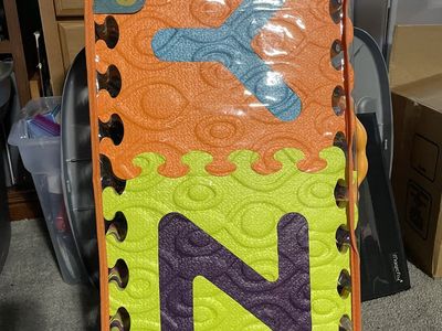 26-Piece Alphabet Foam Play Mat Tiles for Kids.