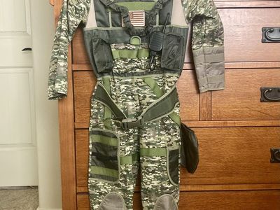 Kids Digital Camo Soldier Costume Size 7-8