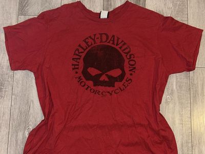 Harley-Davidson Sheridan WY Buffalo Graphic Pocket T-Shirt Red Men's 3XL
