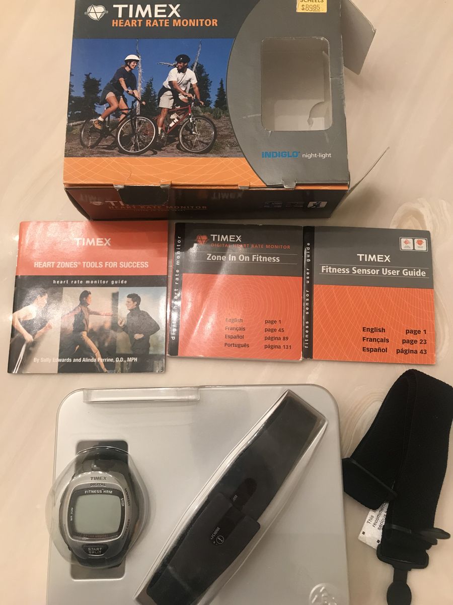 Timex Unisex Digital Fitness Heart Rate Monitor Sports Watch T5H911 strap with instruction papers