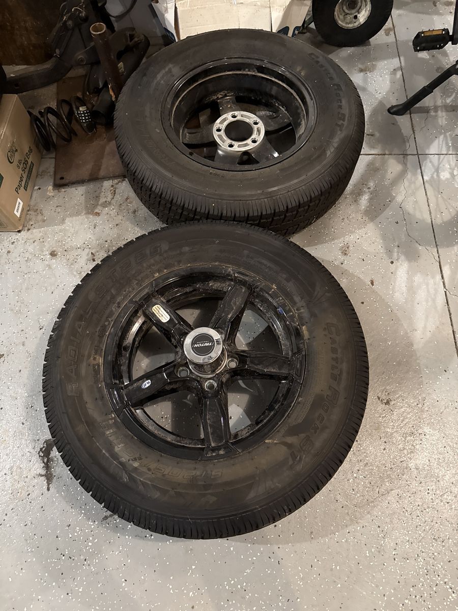 Wheels from trailer