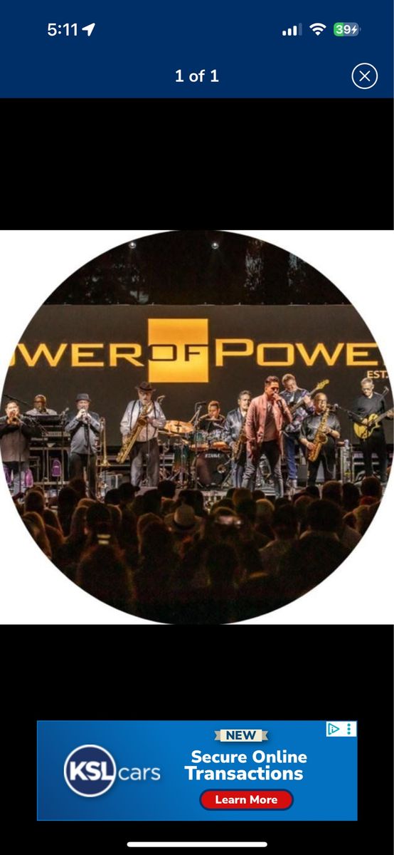 Tower of power reserved seats row E