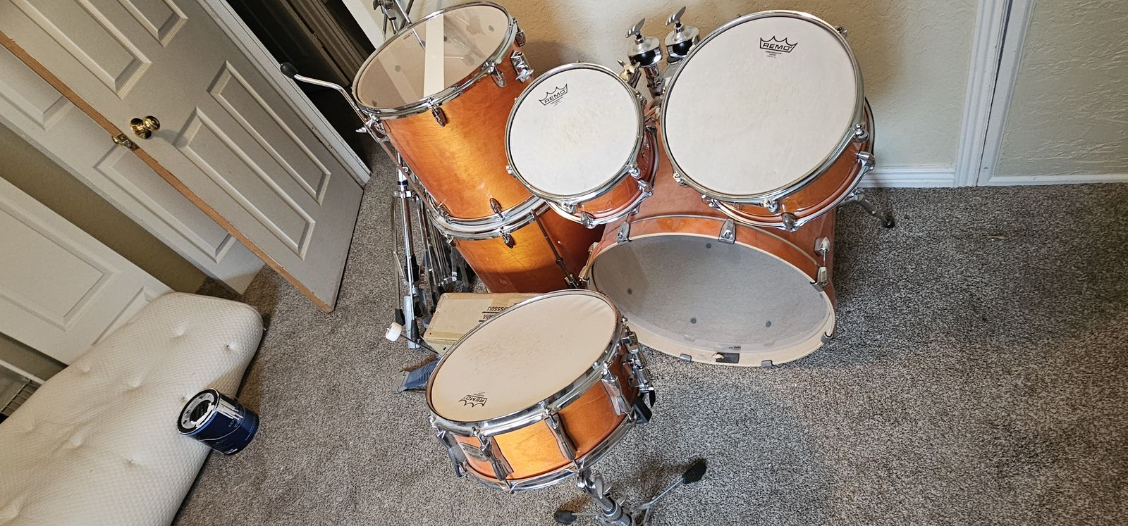 Yamaha Stage Custom Birch Honey Amber - Complete Kit