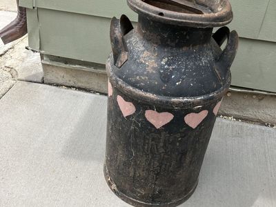 Old milk can seat