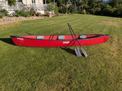 Coleman Scanoe 15ft Red Canoe