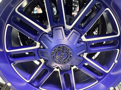 NEW 20x9 BLUE MILLED WHEEL SCORPION