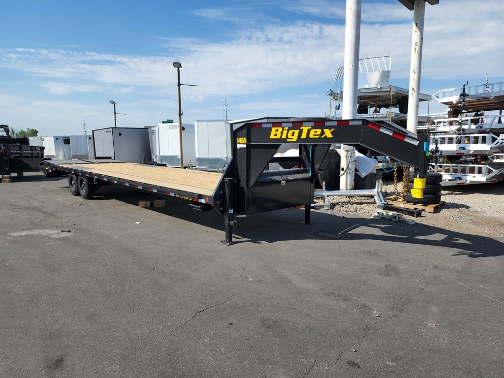 2026 Big Tex Trailers 33' (28+5) 14GN Gooseneck with Singles 15.9K Equipment Flatbed Trailer