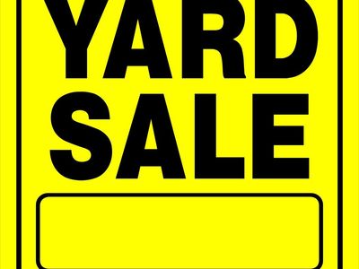 Multi-family Yard Sale and Spring Cleaning!